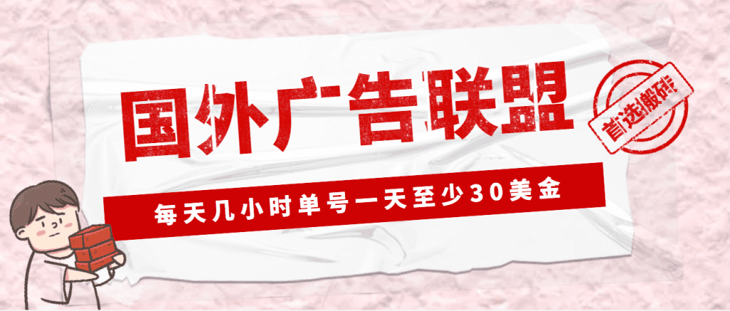 外面收费1980最新国外LEAD广告联盟搬砖项目，单号一天至少30美金(详细教程)-星利智