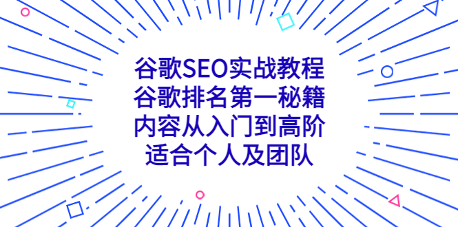 谷歌SEO实战教程：谷歌排名第一秘籍，内容从入门到高阶，适合个人及团队-星利智