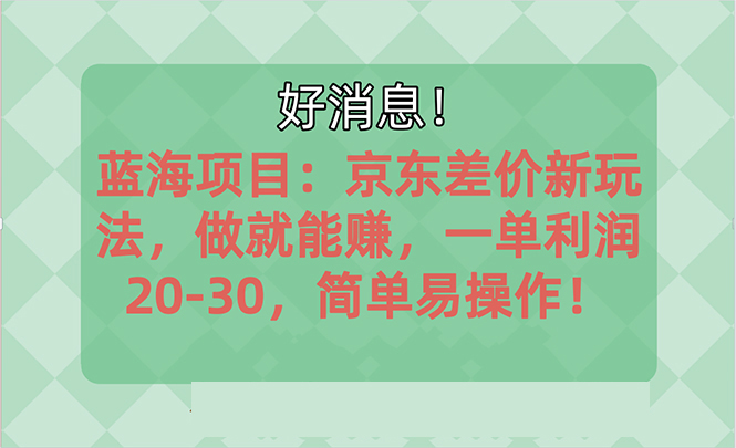 越早知道越能赚到钱的蓝海项目：京东大平台操作，一单利润20-30，简单易操作-星利智