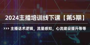 （10161期）2024主播培训线下课【第5期】主播话术逻辑，流量感知，心流建设提升等等-星利智