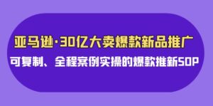 亚马逊30亿大卖爆款新品推广，可复制、全程案例实操的爆款推新SOP-星利智
