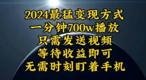 （10652期）一分钟700W播放，暴力变现，轻松实现日入3000K月入10W-星利智