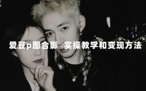 最新玩法 与爱豆p图合照爆火 10分钟教会你 实操日入300+-星利智